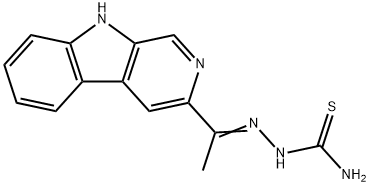 3-acetyl-beta-carboline thiosemicarbazone Structure