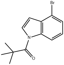 N-pivaloyl-4-bromoindole Struktur