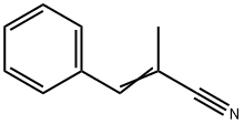 2-メチル-3-フェニルプロペンニトリル 化学構造式