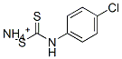 Carbamodithioic acid, (4-chlorophenyl)-, monoammonium salt Structure