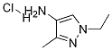 1-乙基-3-甲基-4-氨基吡唑盐酸盐, 1197230-21-9, 结构式