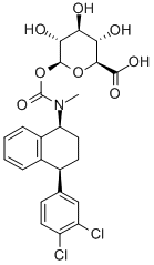 Sertraline Carbamoyl Glucuronide Struktur