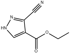 5 -氰基-1H -吡唑-4-羧酸乙酯, 119741-57-0, 结构式