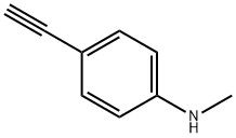 4-乙炔基-N-甲基苯胺,119754-15-3,结构式