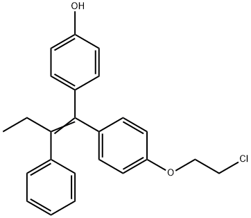 (E/E)-1-[4-(2-Chloroethoxy)phenyl]-1-(4-hydroxyphenyl)-2-phenyl-1-butene Structure