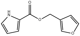 3-フルフリル2-ピロールカルボキシラート 化学構造式