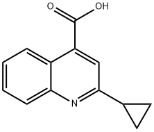 2-シクロプロピル-4-キノリンカルボン酸 化学構造式