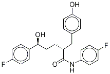 (αR,δS)-4-Fluoro-N-(4-fluorophenyl)-δ-hydroxy-α-[(4-hydroxyphenyl)Methyl]benzenepentanaMide Structure