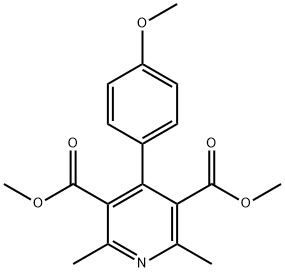 DIMETHYL 4-(4-METHOXYPHENYL)-2,6-DIMETHYLPYRIDINE-3,5-DICARBOXYLATE Structure