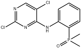 (2-((2,5-Dichloropyrimidin-4-yl)amino)phenyl)dimethylphosphine oxide Struktur