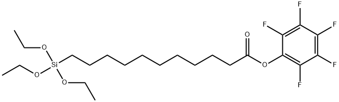 10-(五氟苯氧基羰基)癸基三乙氧基硅烷, 1197981-08-0, 结构式