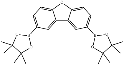 2,8-二(双频哪醇酯)二苯并呋喃 结构式