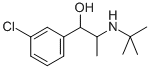 1-(3-氯苯基)-2-(叔丁基氨基)-1-丙醇, 119802-68-5, 结构式