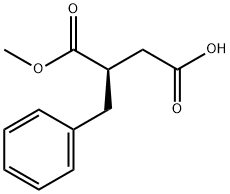 (R)‐2‐ベンジルこはく酸1‐メチルエステル 化学構造式