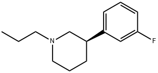 3-(3-fluorophenyl)-N-n-propylpiperidine Struktur