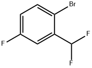 1-Bromo-2-(difluoromethyl)-4-fluorobenzene Struktur