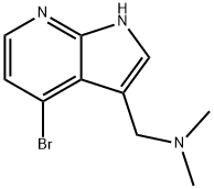 1H-Pyrrolo[2,3-b]pyridine-3-MethanaMine, 4-broMo-N,N-diMethyl- Structure
