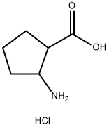 2-氨基环戊烷羧酸盐酸盐, 1198283-36-1, 结构式