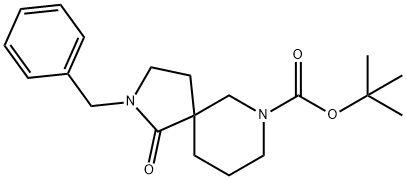 tert-Butyl 3-benzyl-4-oxo-3,9-diazaspiro[4.5]decan-9-carboxylate Structure