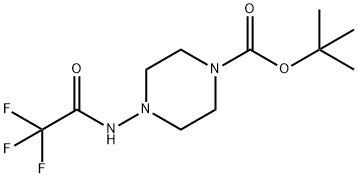 4-(2,2,2-三氟乙烷酰胺基)哌嗪-1-羧酸叔丁酯, 1198286-22-4, 结构式