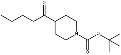 tert-Butyl 4-pentanoylpiperidin-1-carboxylate Struktur