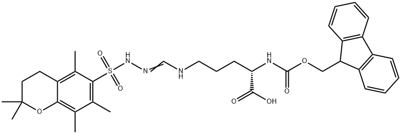 Fmoc-L-Arg(Pmc)-OH Structure