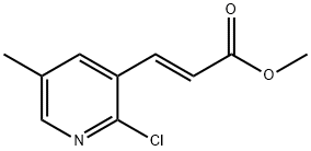 (E)-Methyl 3-(2-chloro-5-methylpyridin-3-yl)-acrylate Struktur