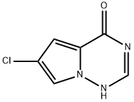 6-chloropyrrolo[1,2-f][1,2,4]triazin-4(3H)-one Struktur