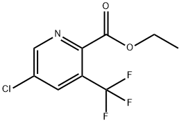 5-クロロ-3-(トリフルオロメチル)-2-ピリジンカルボン酸エチル 化学構造式