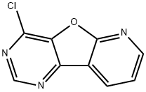 4-クロロピリド[3',2':4,5]フロ[3,2-D]ピリミジン 化学構造式
