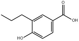 Benzoic acid, 4-hydroxy-3-propyl- Structure