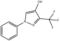 1-苯基-3-(三氟甲基)-1H-吡唑-4-醇, 119868-24-5, 结构式