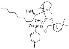 (R)-1-Aminonon-8-enylboronic acid, pinanediol ester tosylate Structure