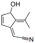 Acetonitrile, [4-hydroxy-5-(1-methylethylidene)-2-cyclopenten-1-ylidene]- (9CI) Struktur