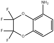 5-アミノ-2,2,3,3-テトラフルオロ-1,4-ベンゾジオキサン 化学構造式