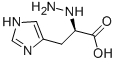 D(+)-A-HYDRAZINOHISTIDINE HYDROCHLORIDE Structure
