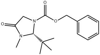 (R)-1-Z-2-TERT-ブチル-3-メチル-4-イミダゾリジノン 化学構造式