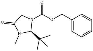(S)-(-)-1-(苄氧基羰基)-2-叔丁基-3-甲基-4-咪唑烷酮, 119906-49-9, 结构式