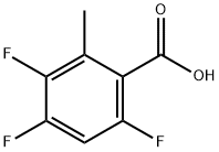 2-メチル-3,4,6-トリフルオロ安息香酸 化学構造式