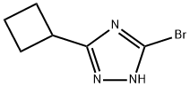 5-ブロモ-3-シクロブチル-1H-1,2,4-トリアゾール 化学構造式