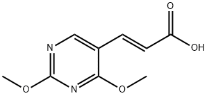 (E)-5-(2-CARBOXYVINYL)-2,4-DIMETHOXYPYRIMIDINE Structure