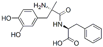 L-Phenylalanine, N-(3-hydroxy-alpha-methyl-L-tyrosyl)- Struktur