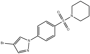1-(4-(4-Bromopyrazol-1-yl)phenylsulfonyl)piperidine Structure