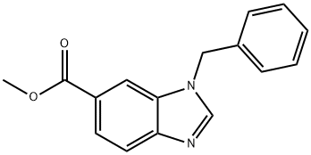 Methyl 1-benzyl-1H-benzo[d]imidazole-6-carboxylate Structure