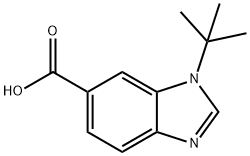 1-t-Butyl-benzoimidazole-6-carboxylic acid Structure