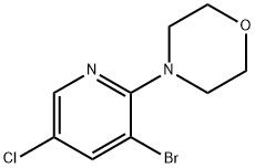 4-(3-bromo-5-chloropyridin-2-yl)morpholine Structure