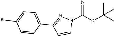 tert-Butyl 3-(4-bromophenyl)-1H-pyrazole-1-carboxylate Structure