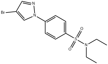 4-(4-Bromo-1H-pyrazol-1-yl)-N,N-diethylbenzenesulfonamide Structure