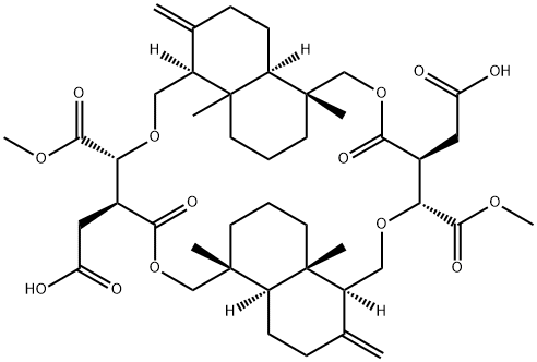 隐孔菌酸 D,119979-95-2,结构式