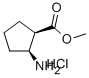 METHYL CIS-2-AMINOCYCLOPENTANECARBOXYLATE HYDROCHLORIDE Structure